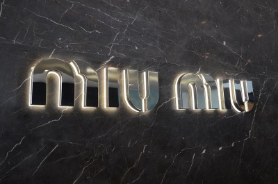 Luxury model LED backlit letters wall signs