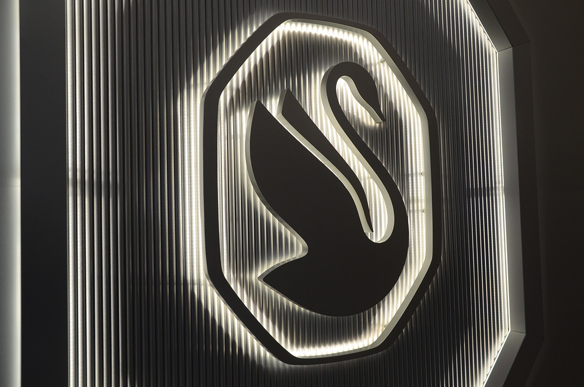 Custom lightweight aluminum backlit signs