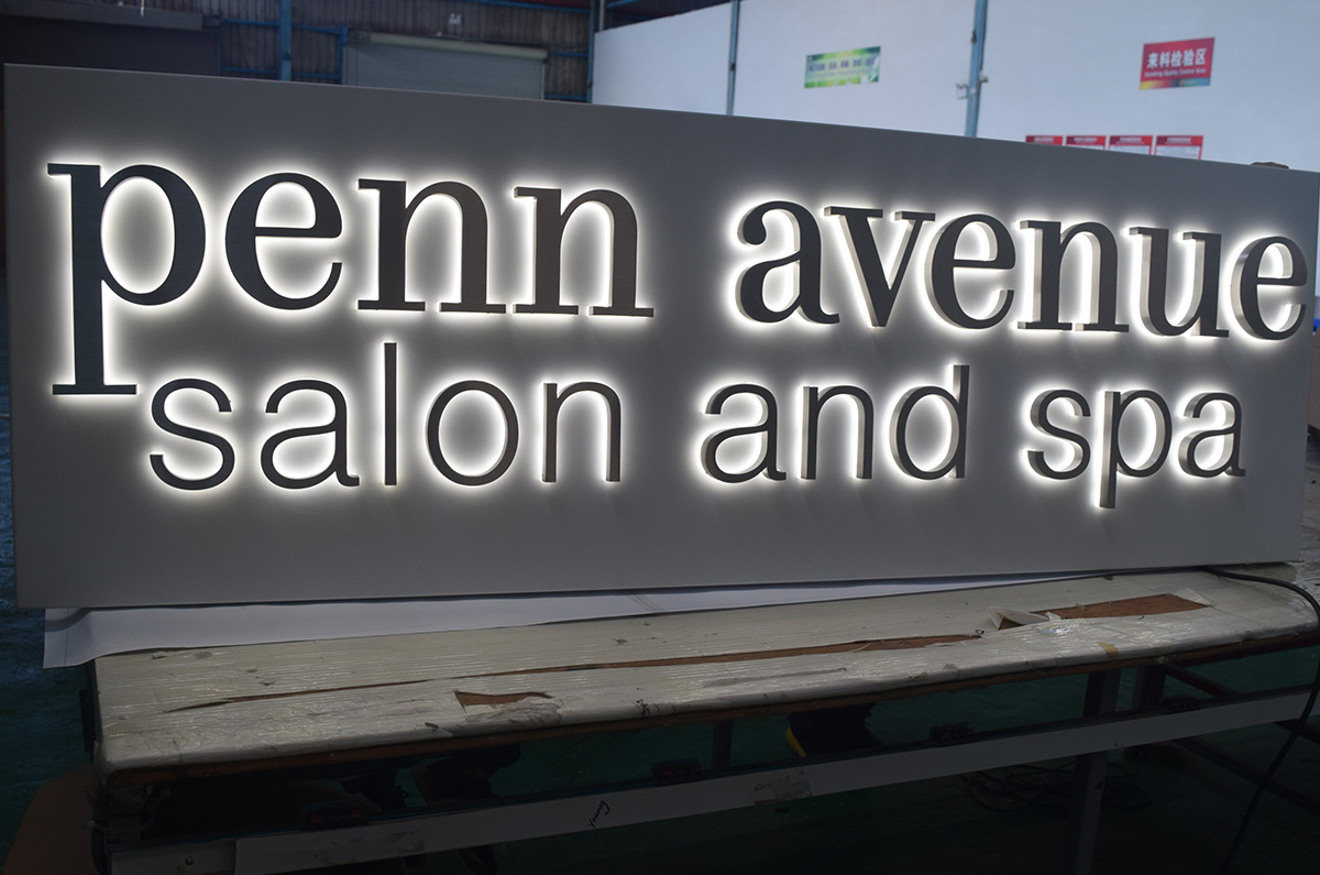 Backlit signs for med spas