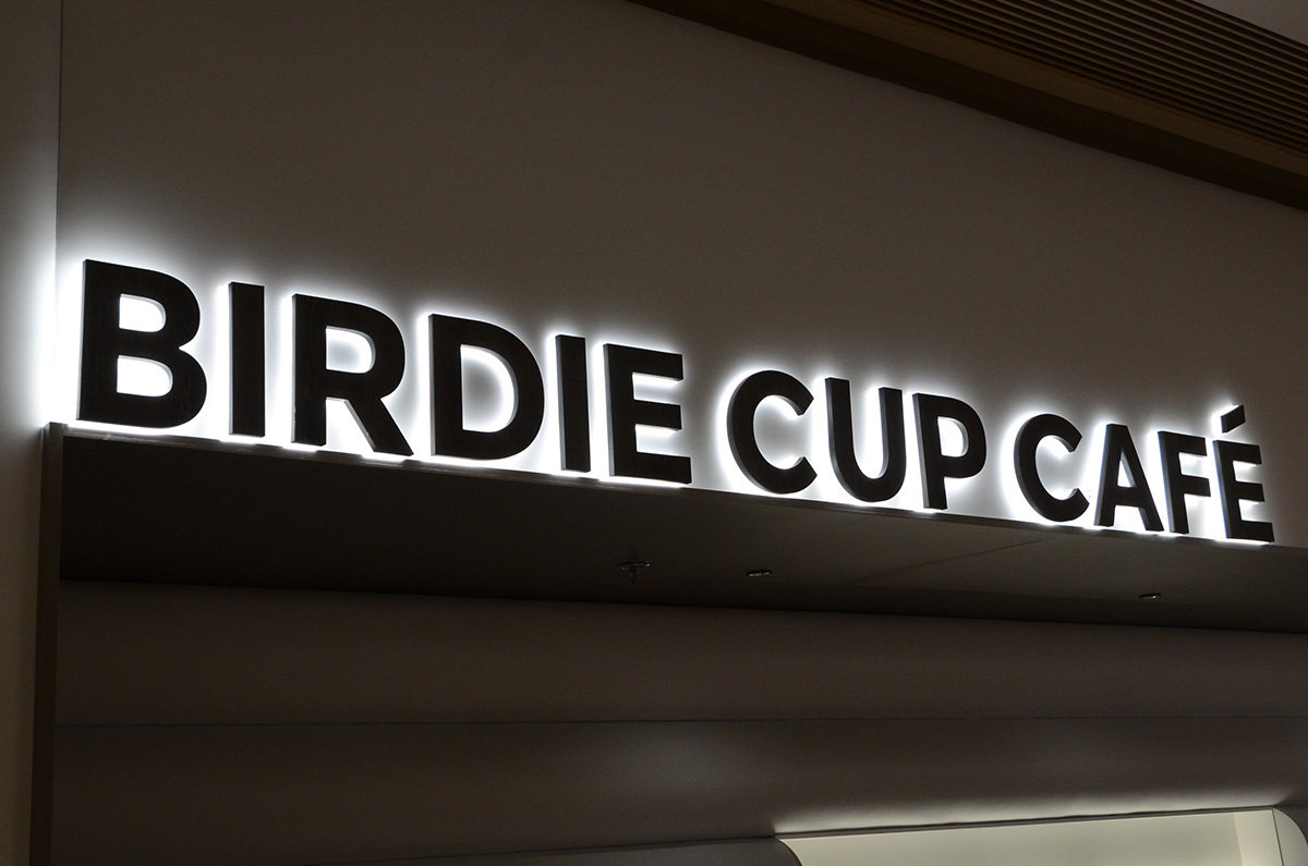 Backlit signs for restaurants and cafes