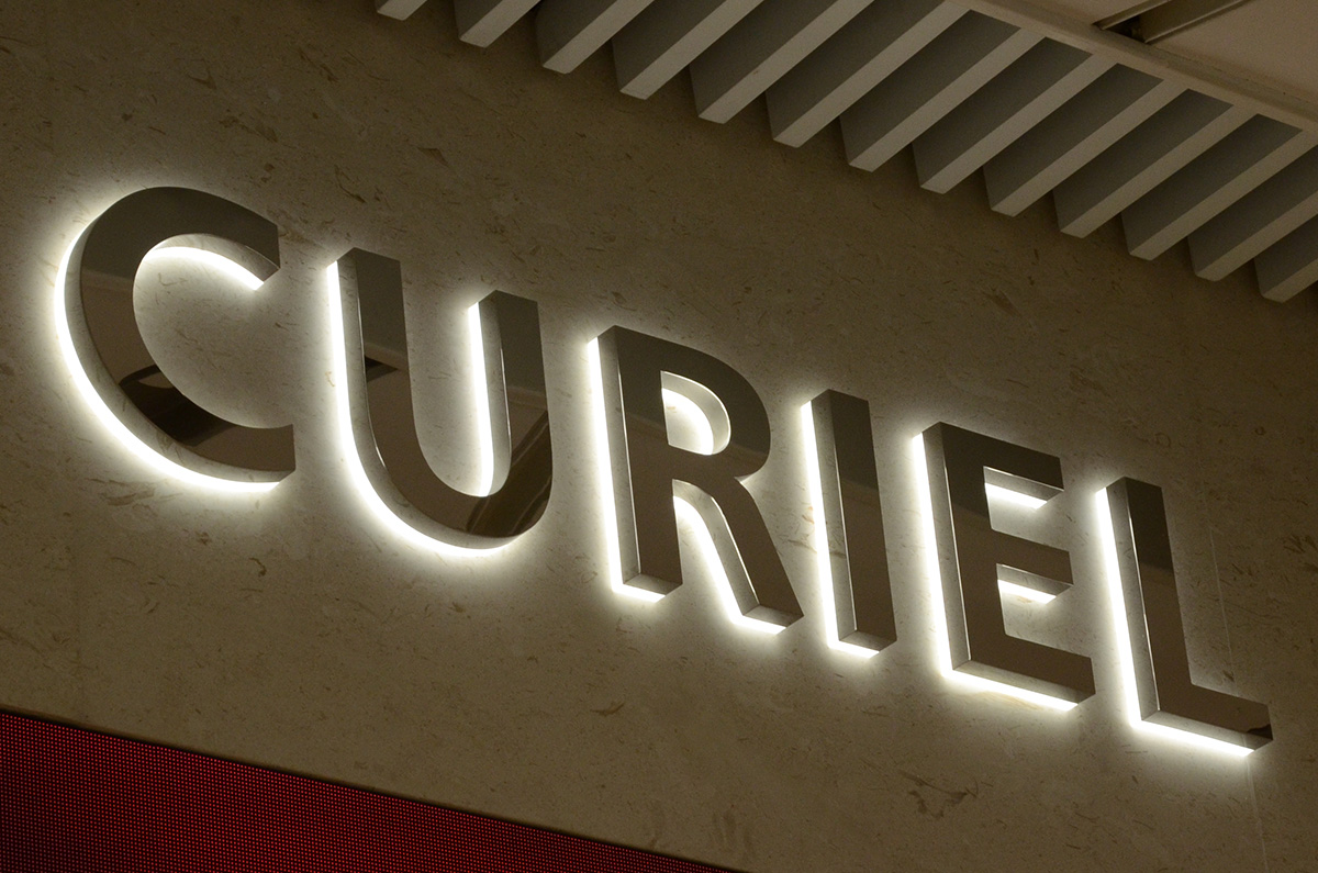 Custom stainless steel backlit signs in 304 or 316